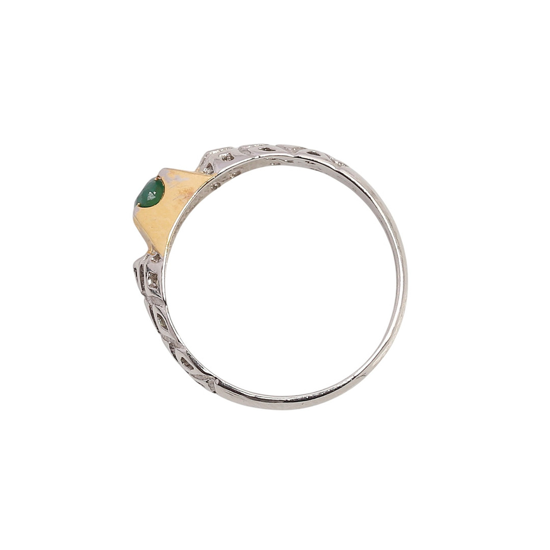 Emerald ring.