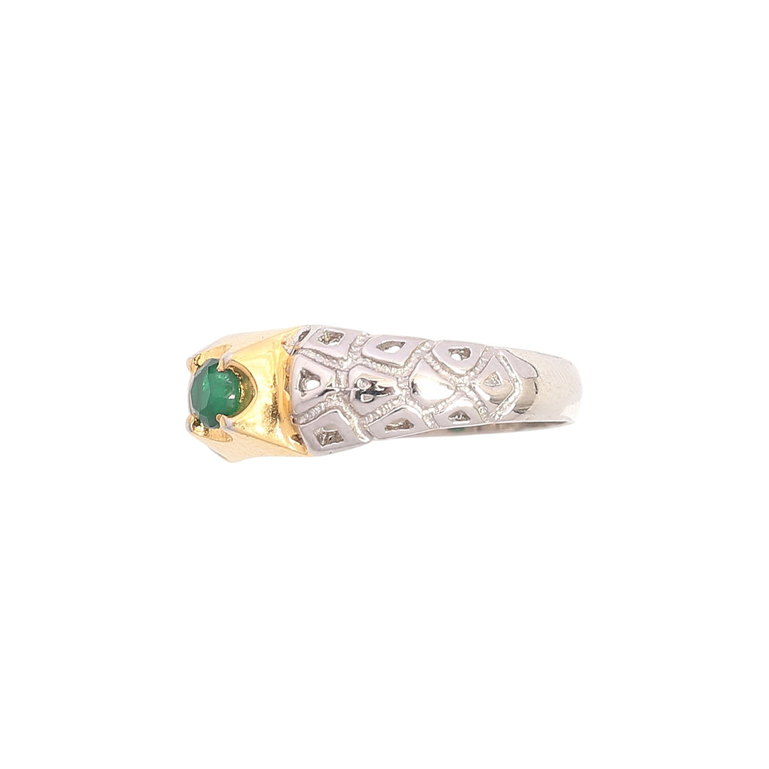 Emerald ring.