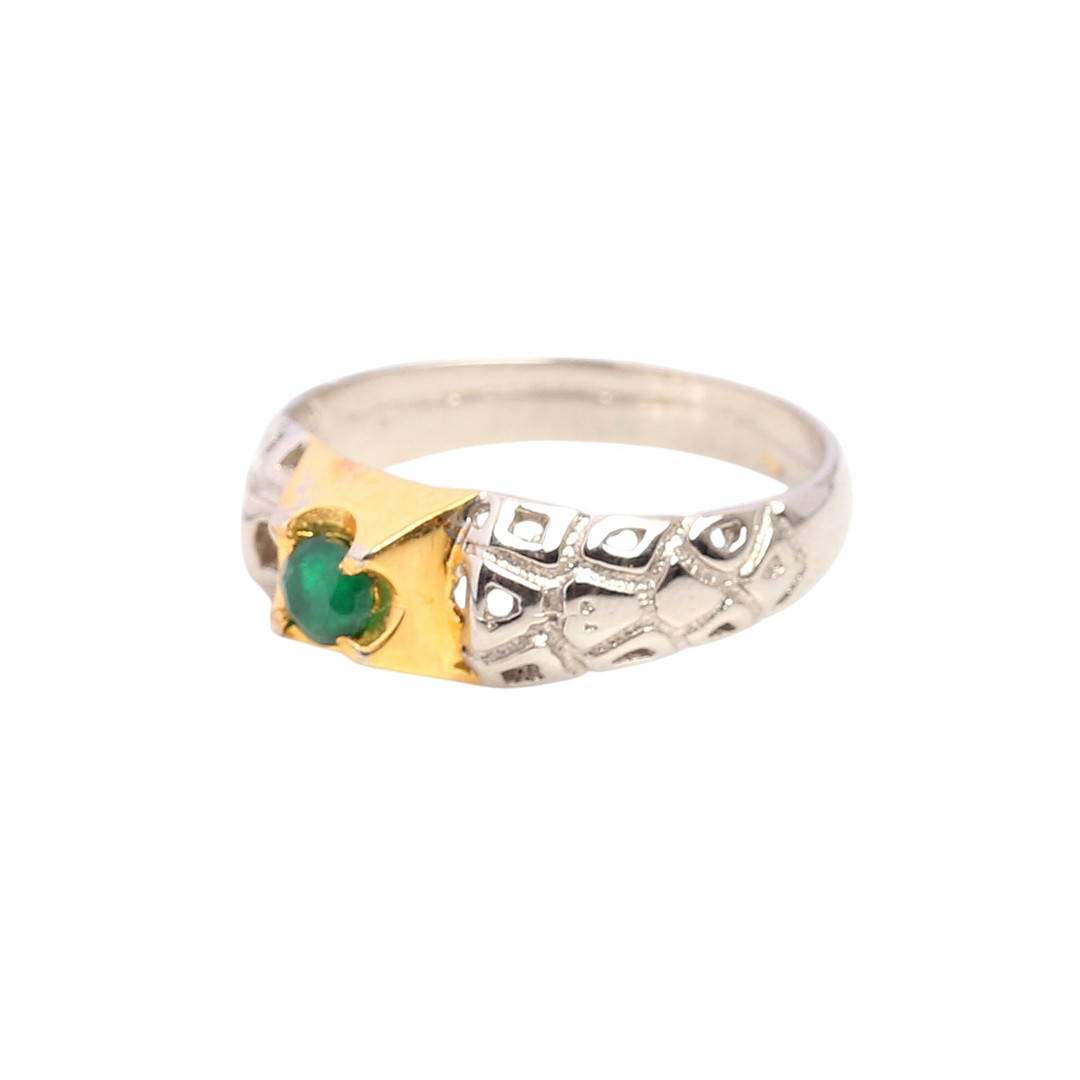 Emerald ring.