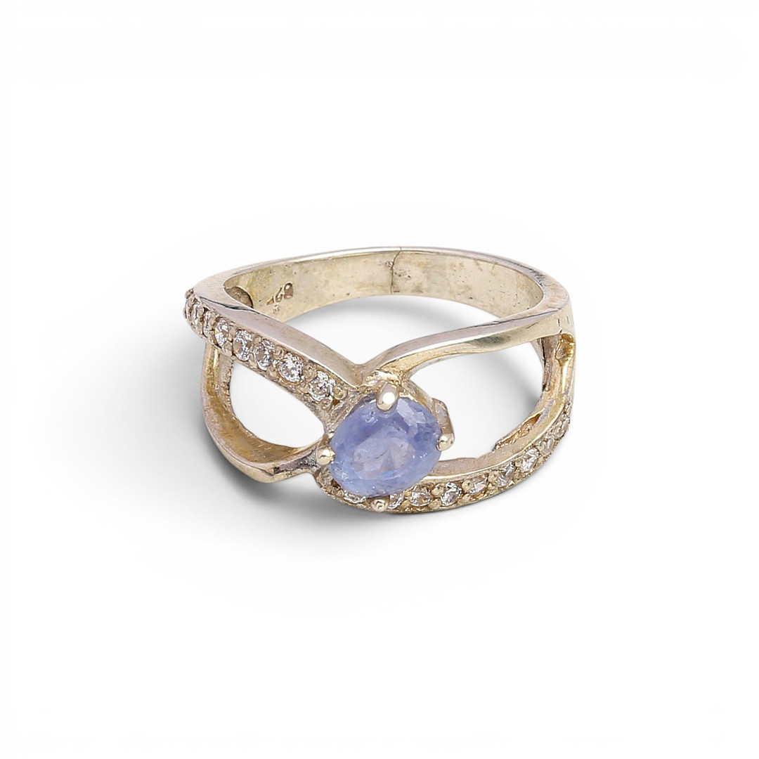 Sapphire ring.