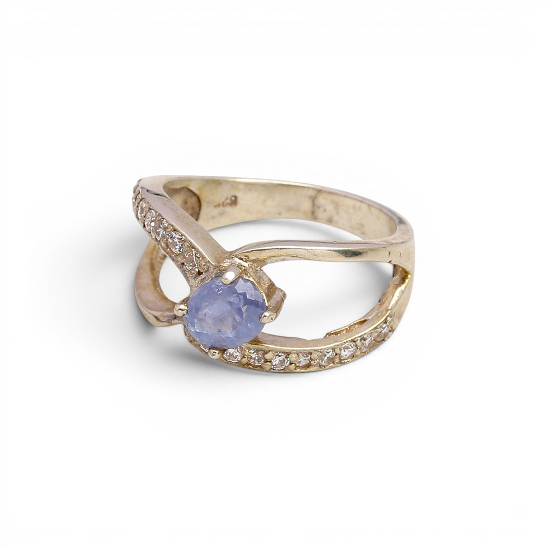 Sapphire ring.