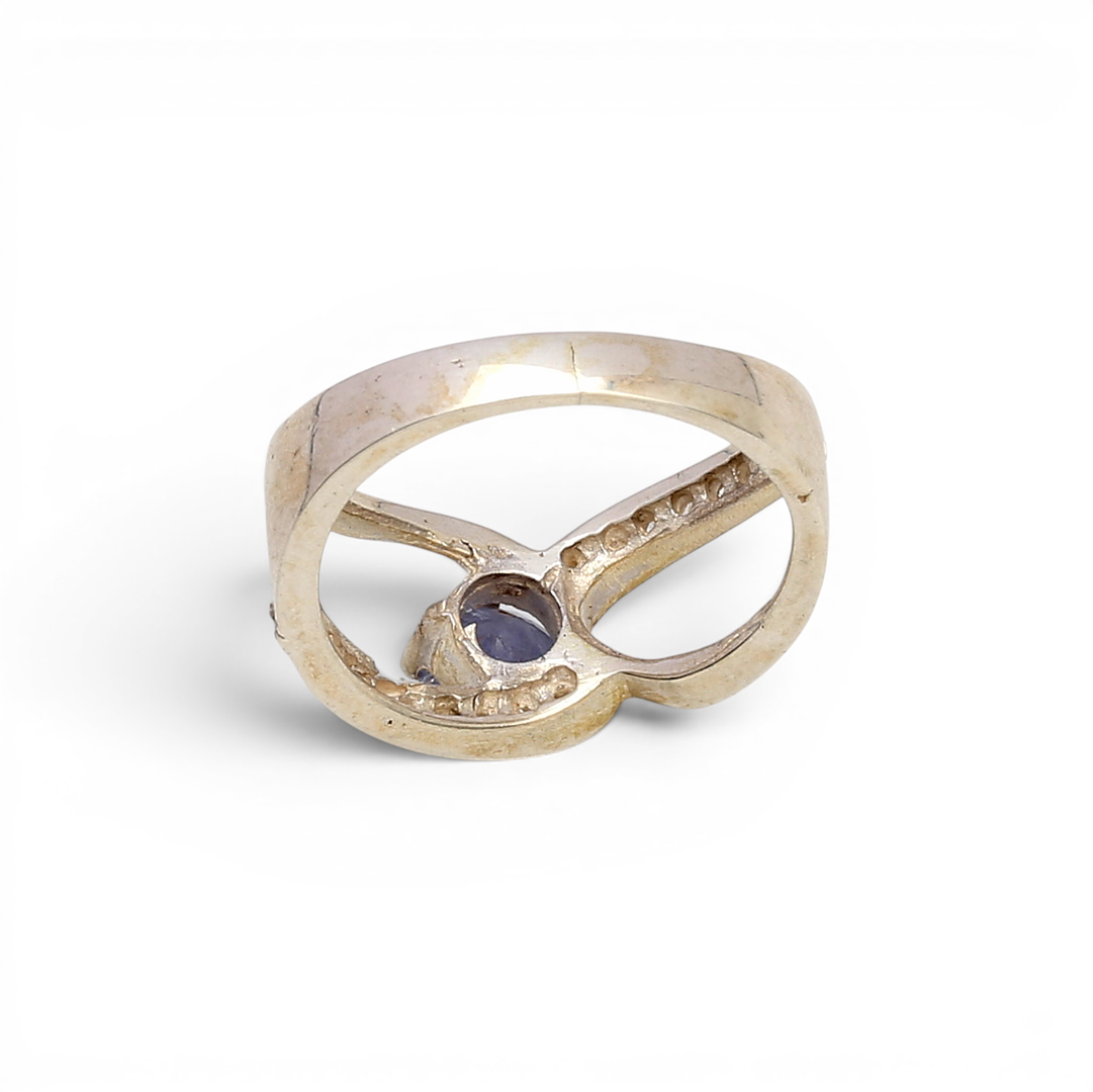 Sapphire ring.