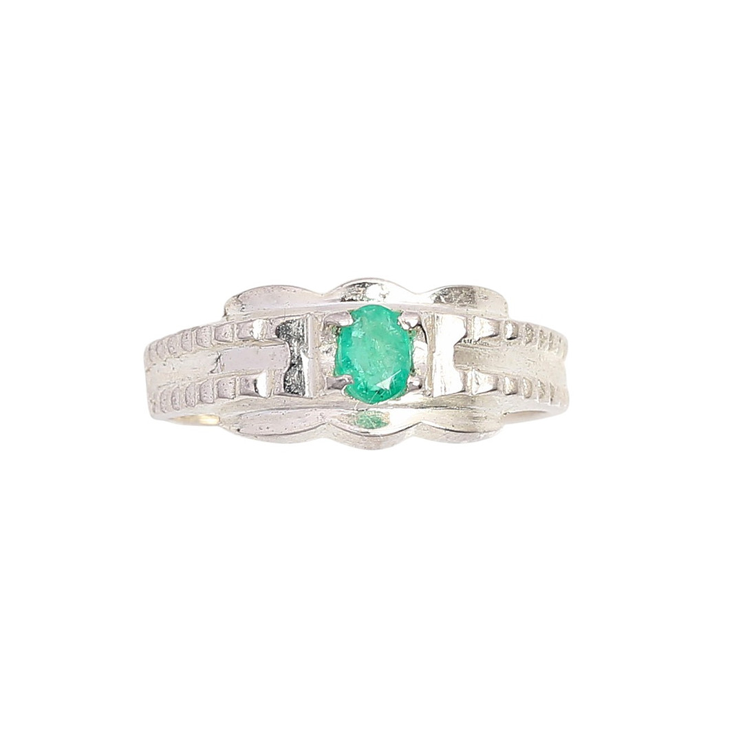 Emerald ring.