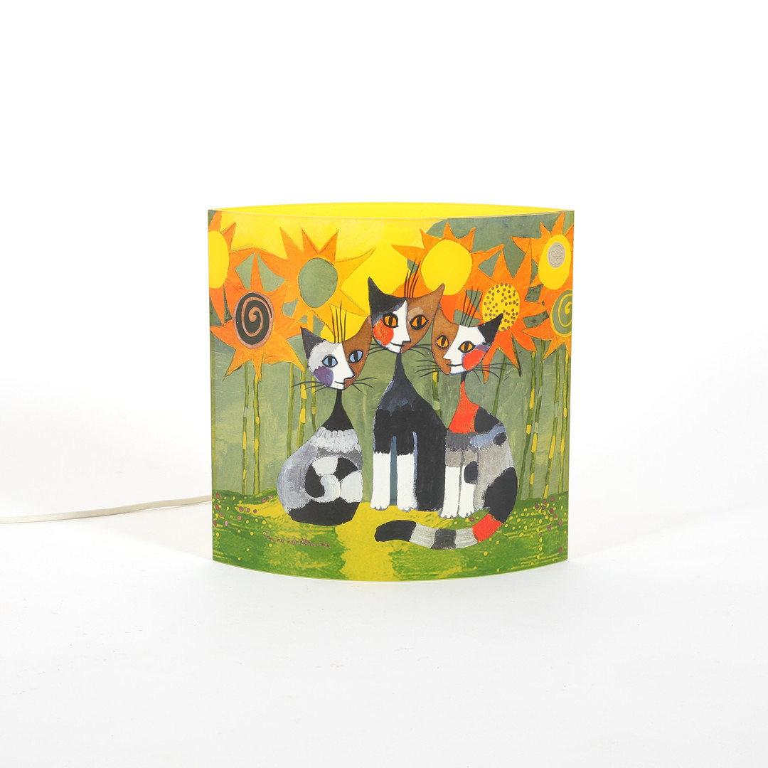 ROSINA WACHTMEISTER. f 1939. Bordslampa, målat glas, Goebel.