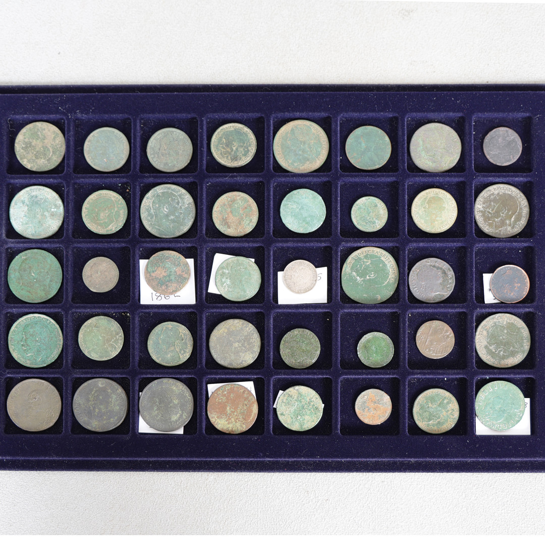 A COLLECTION OF GEORGE III & LATER COINS (QTY).