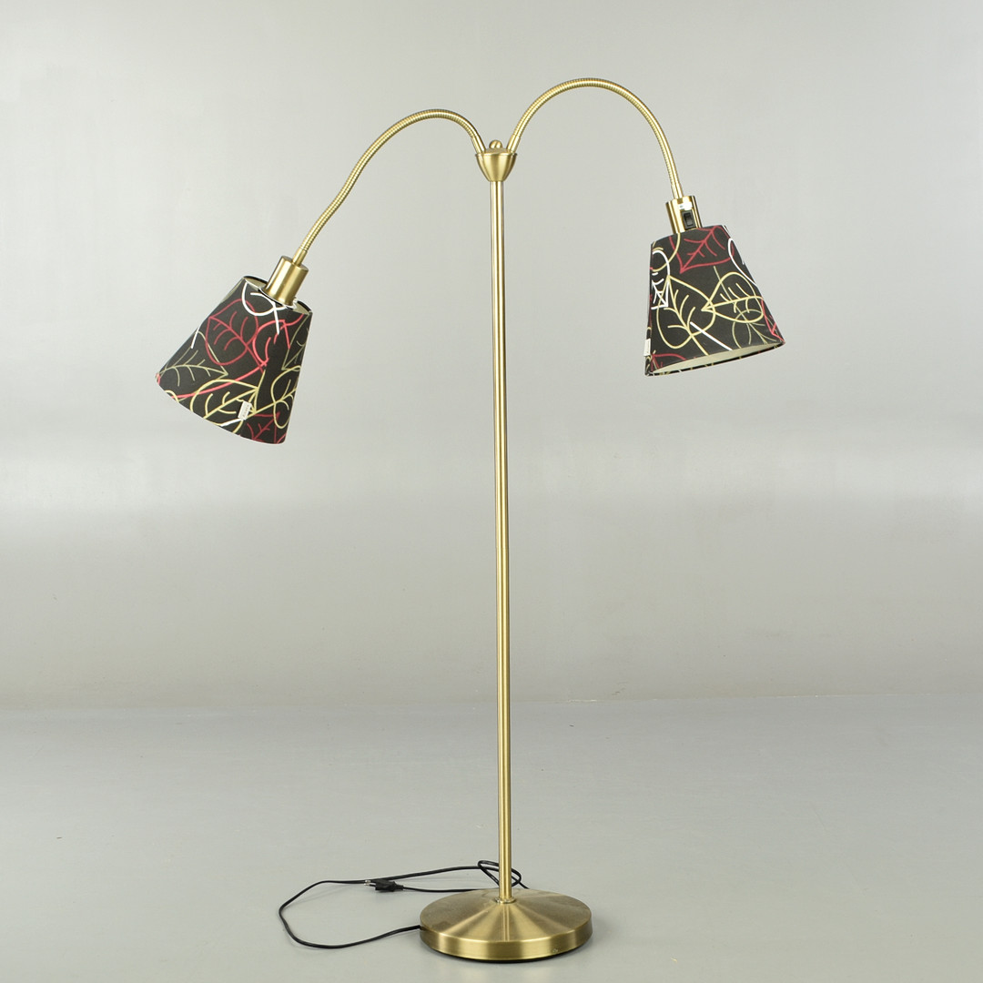 GOLVLAMPA, Aneta, mässing, modell 19234.