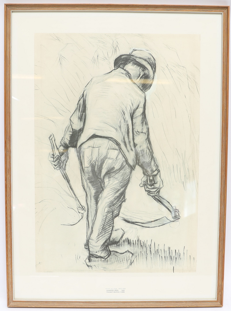 VINCENT VAN GOGH. Tryck efter, mansfigur.