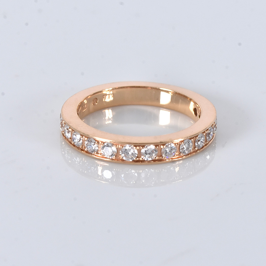 HALVALLIANS, diamanter 0,58ct, roséguld 18K.