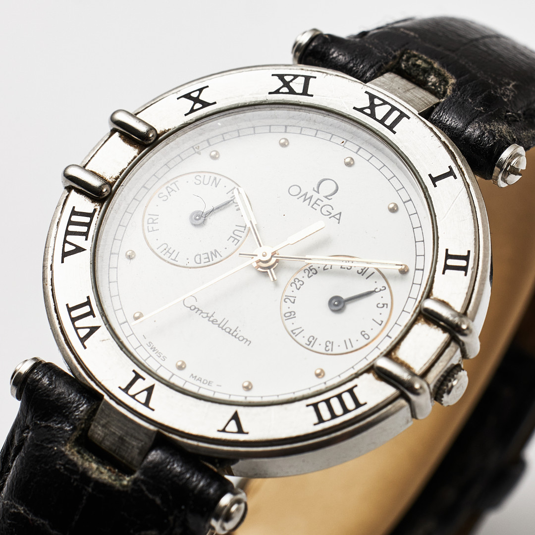 OMEGA, Constellation, armbandsur, 33 mm, stål, ca 1989.