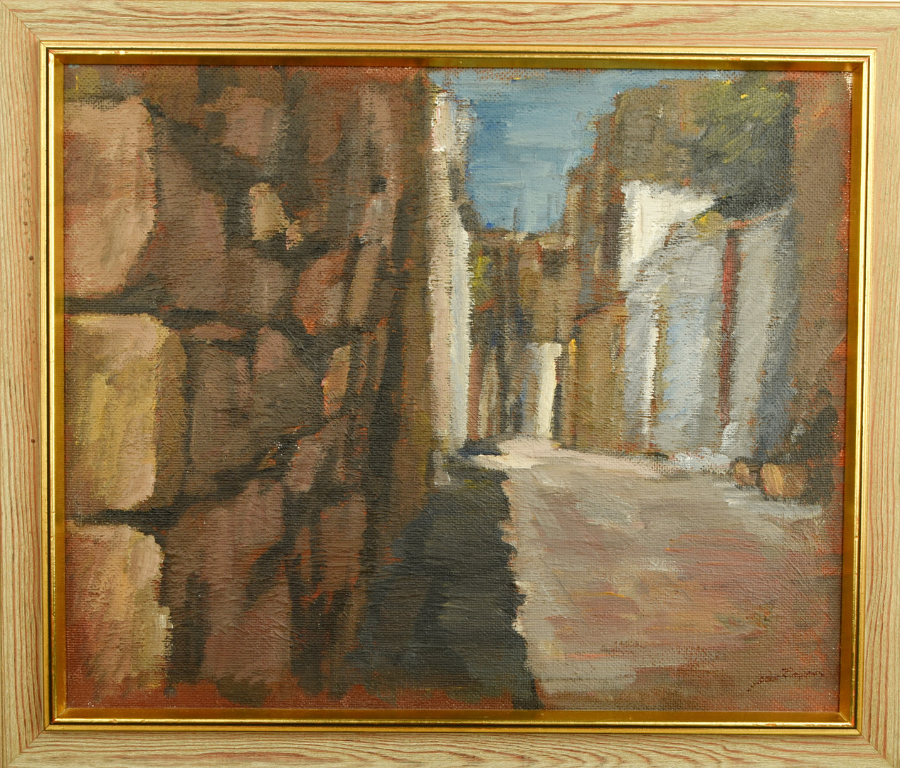 JEAN RAGNAR. Olja på pannå, "Gränd på Rhodos".