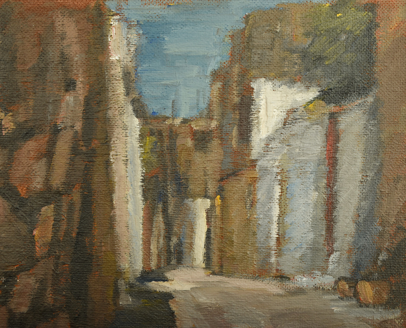 JEAN RAGNAR. Olja på pannå, "Gränd på Rhodos".