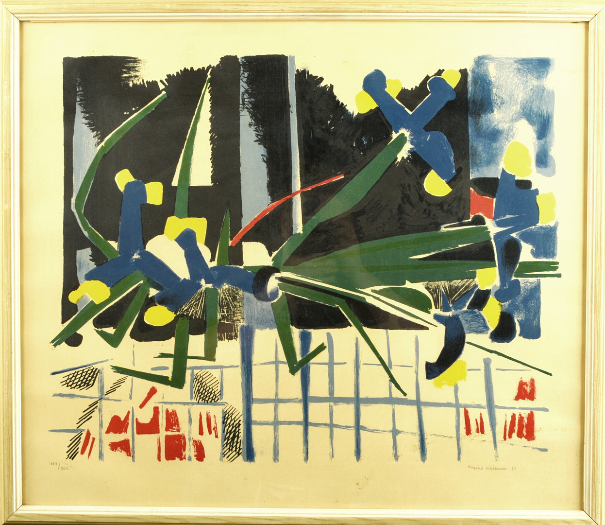 BIRGITTA LILJEBLADH. Färglitografi.