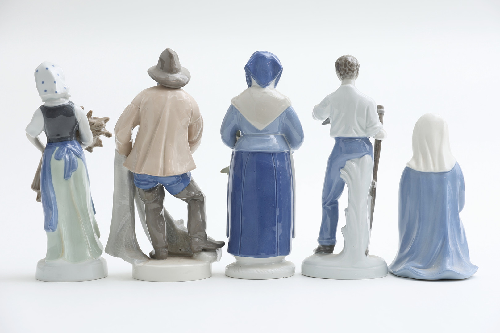 FIGURINER, 5 st, porslin, Tyskland.