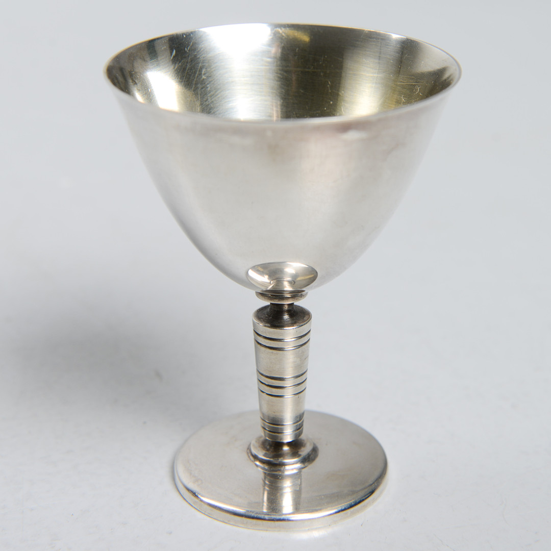 FOLKE ARSTRÖM. Cocktailglas, 6 st, nysilver, GAB.