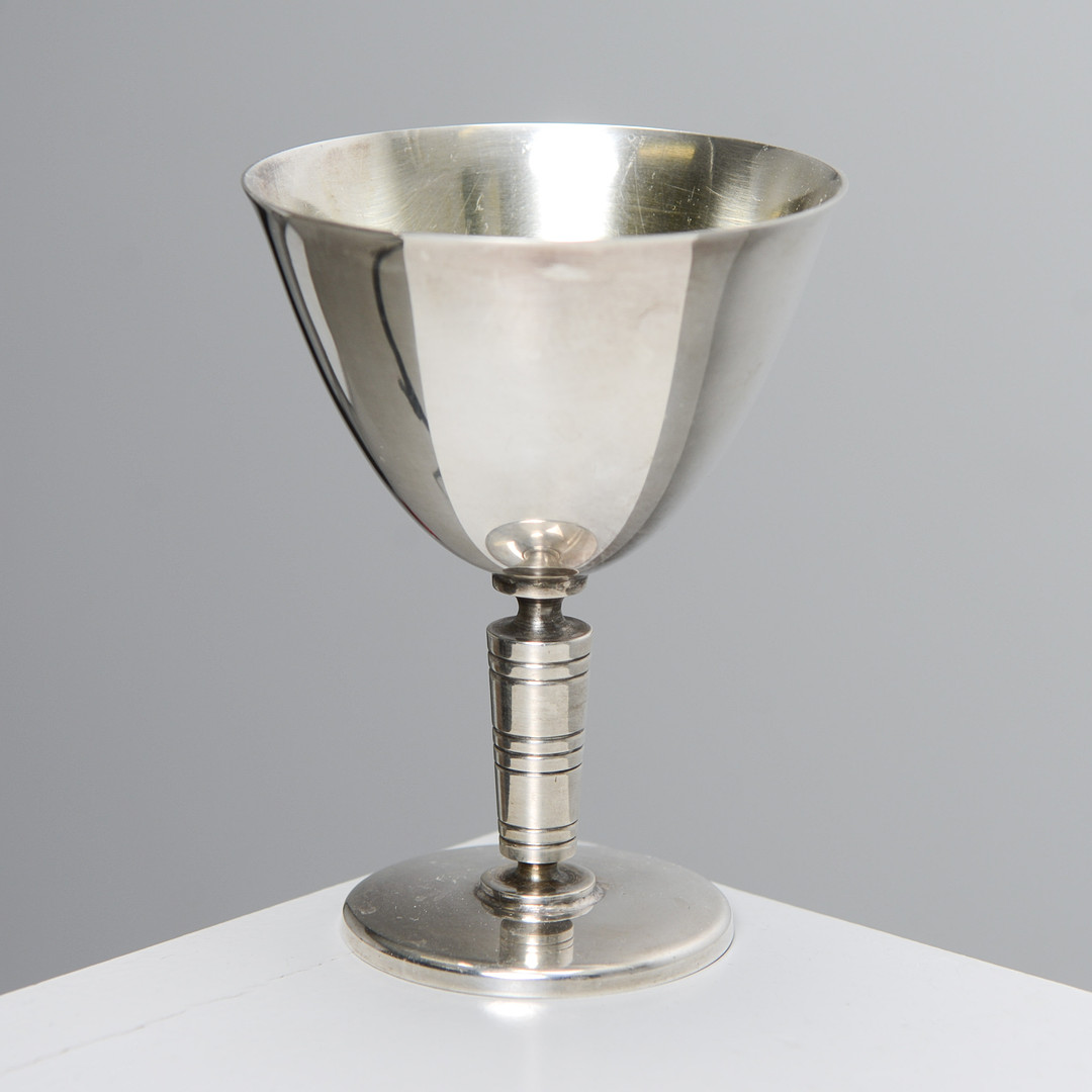 FOLKE ARSTRÖM. Cocktailglas, 6 st, nysilver, GAB.