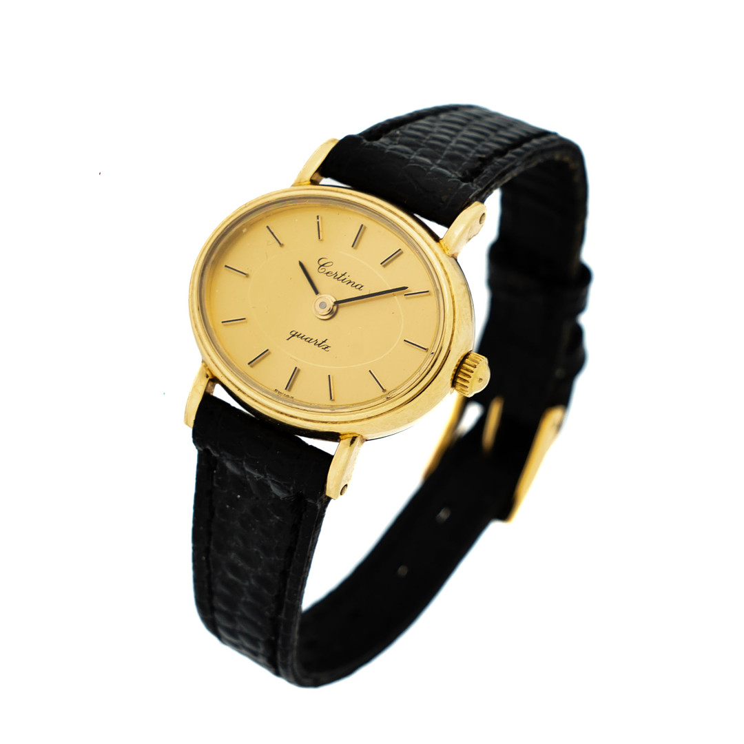CERTINA. Damur 14K Guld 1900-tal.