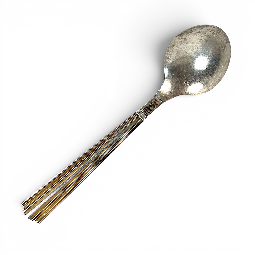 PARTI KAFFE-/ BORDSSKEDAR, silver, 24 st, Finland. Vikt ca 355 gram.