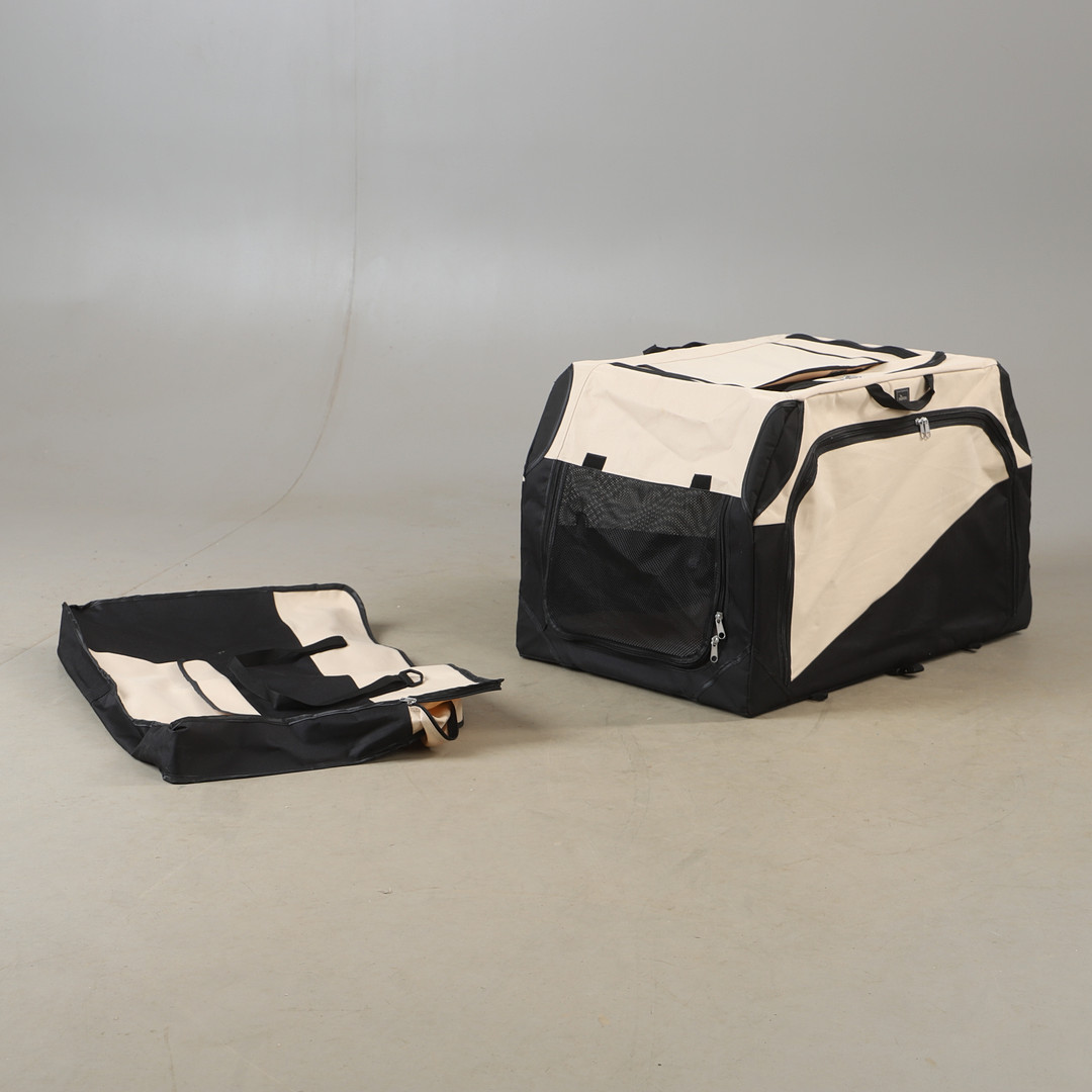 HUNDBUR, nylon/aluminium med väska, Hunter, 2000-tal.