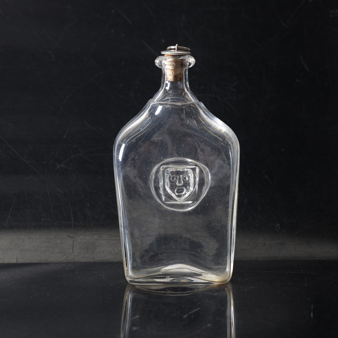 ERIK HÖGLUND. flaska, glas, Boda, 1900-tal.