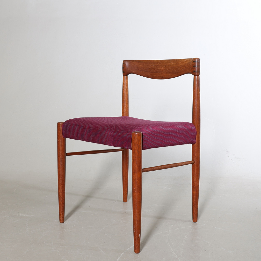 HENRY WALTER KLEIN. Stol, teak, Danmark, 1960-tal.