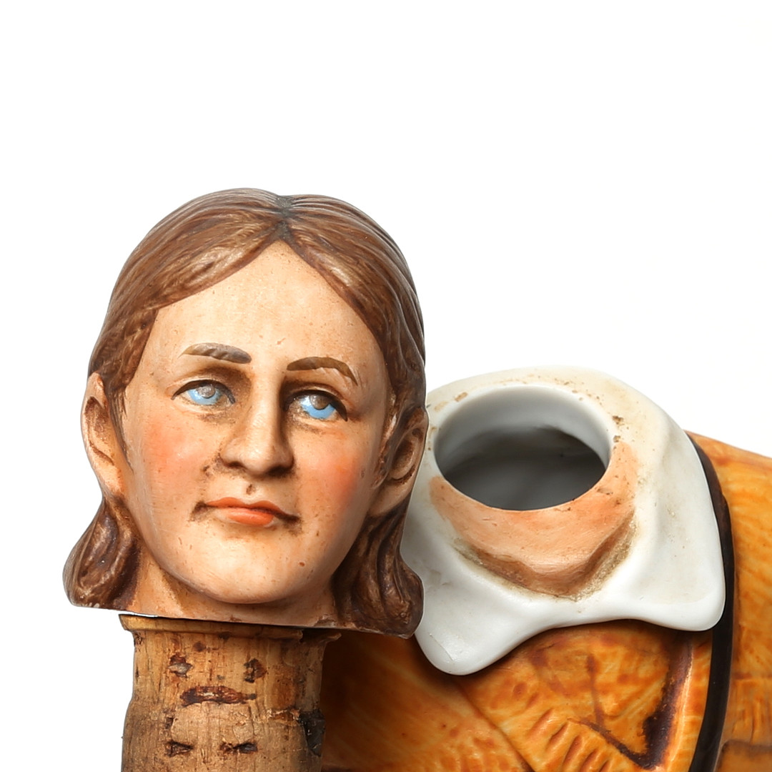 FIGURIN, porslin, Americana Porcelain, föreställande David Crocket.