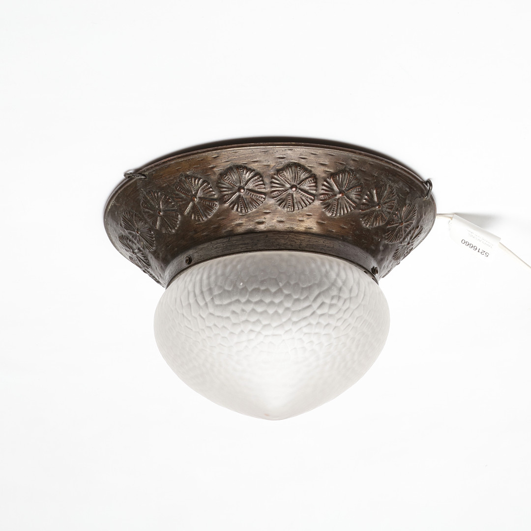 TAKPLAFOND, koppar och glas, jugend.