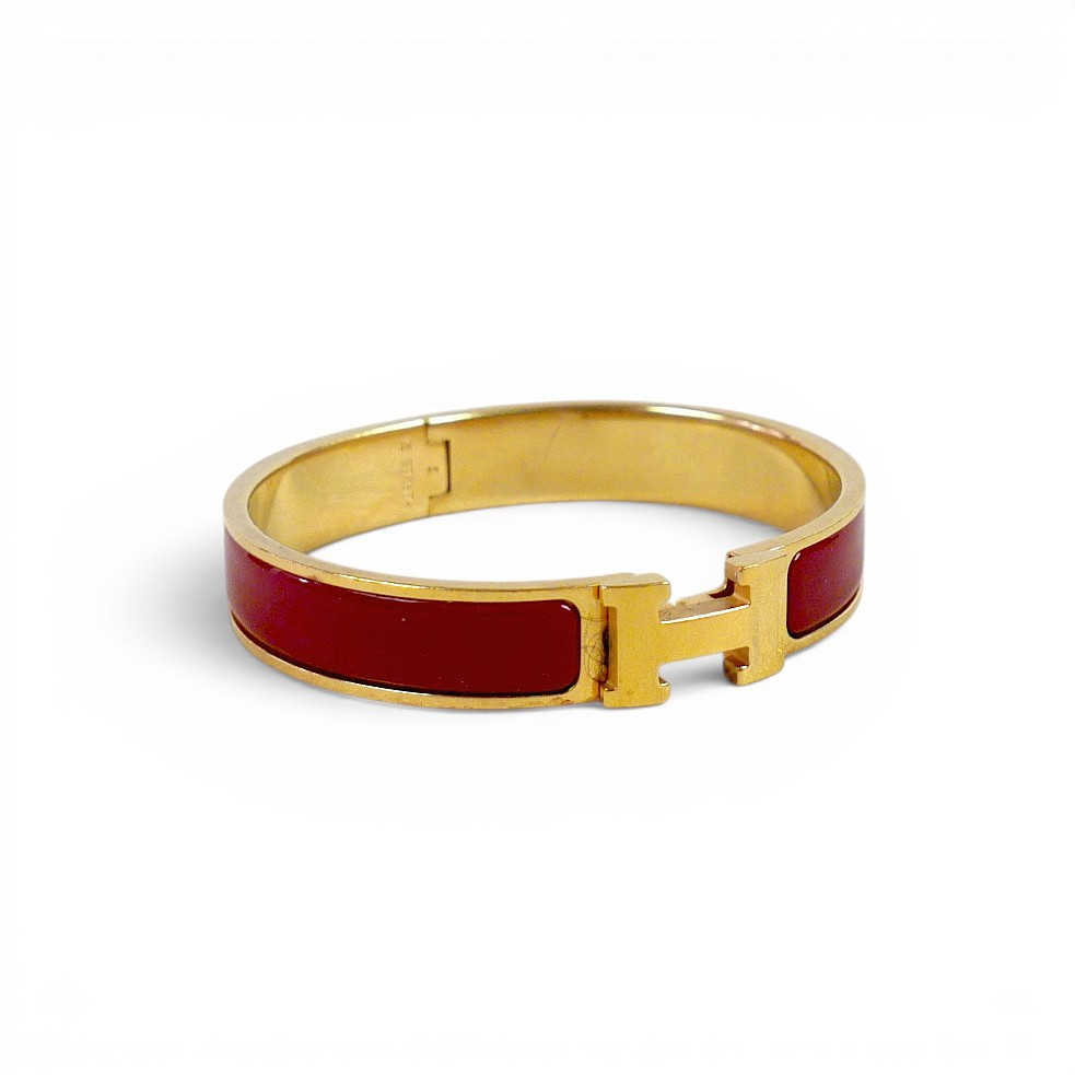 HERMES CLIC BANGLE BRACELET.