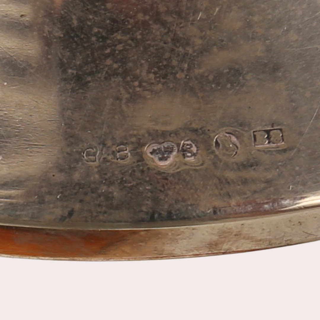 POKAL PÅ FOT, silver, GAB, år 1928.