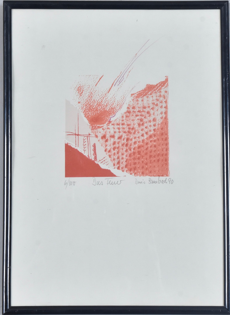 DORIS BAMBACH. Färglitografi.