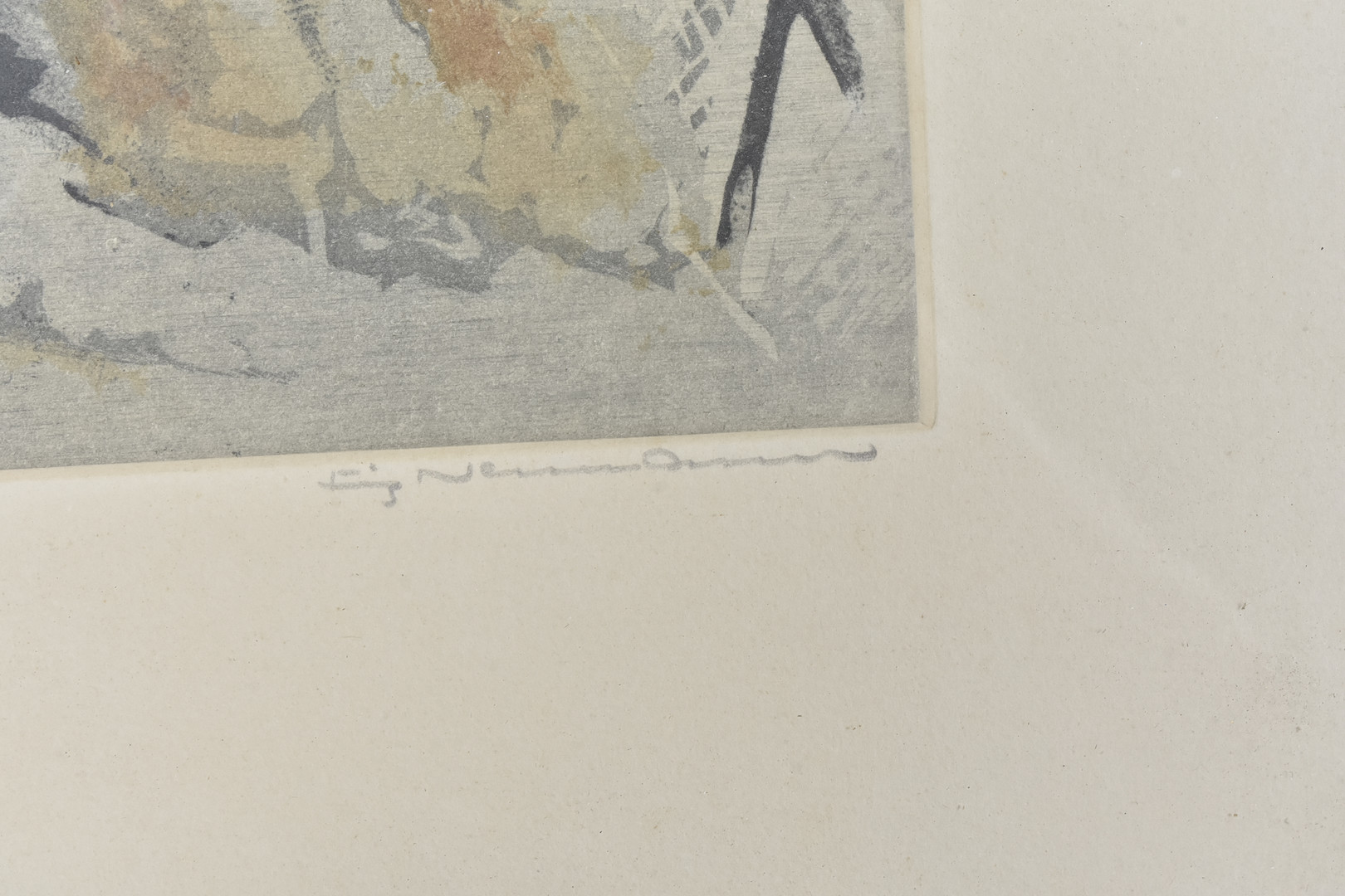FRITZ NEUMANN. Färgetsning.