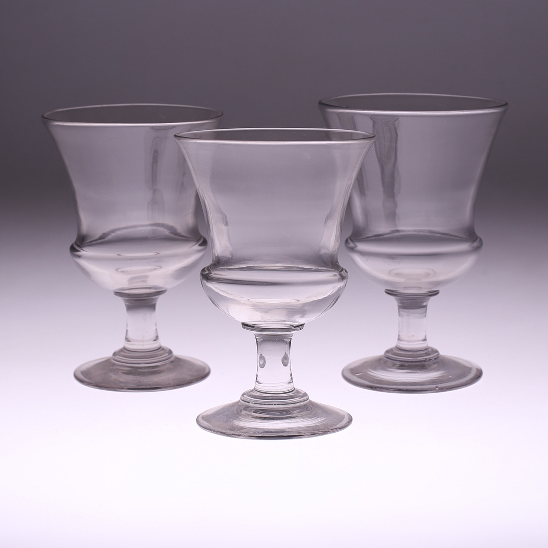 VASER, 3 st, glas, 1800/1900-tal.