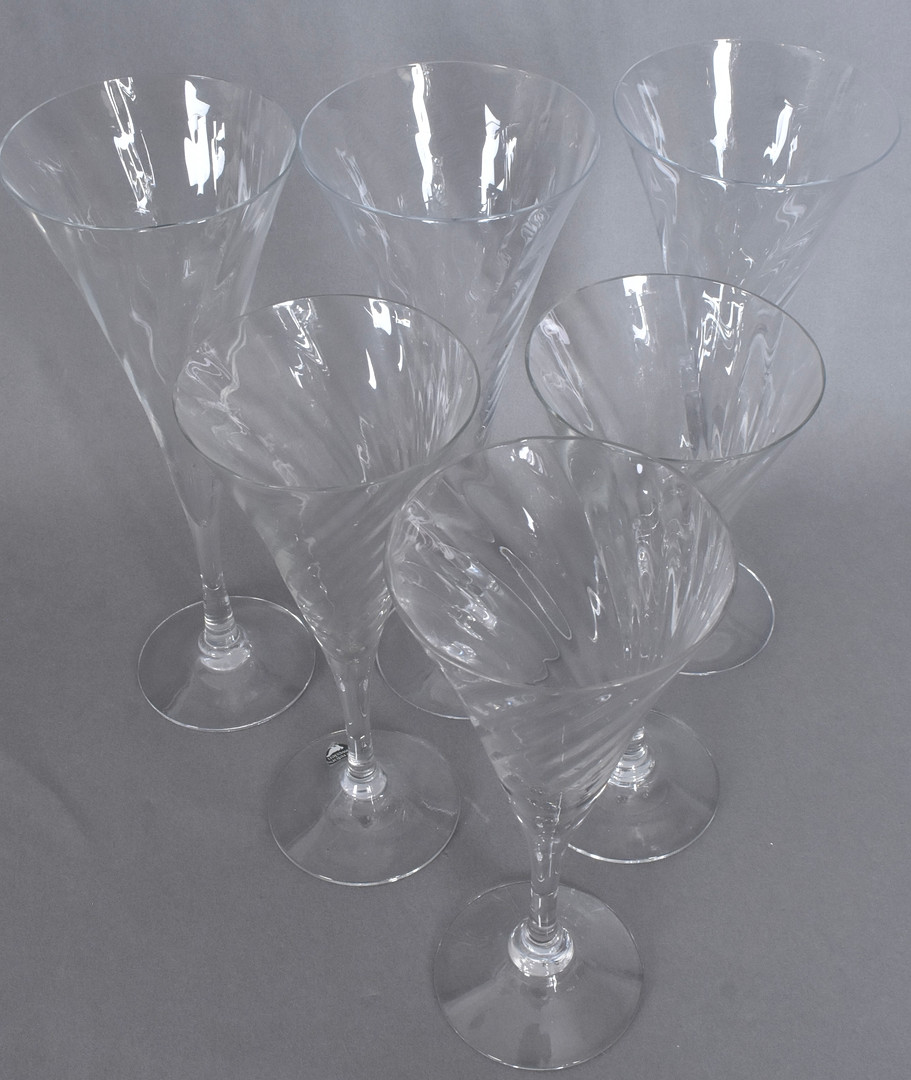 GUNNAR CYRÉN. Champagneglas, "Helena", 6-stycken, Orrefors.
