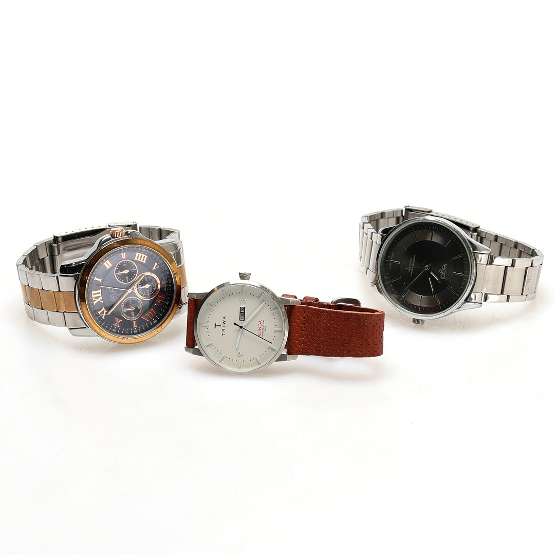 PARTI, klockor 3st, Herr Triwa, Regal.