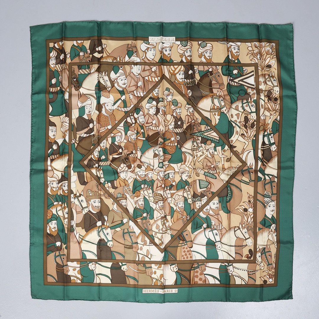 HERMES ALI BABA SILK SCARF.