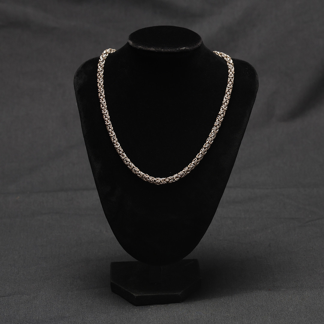 COLLIER, silver, ca 64gram.