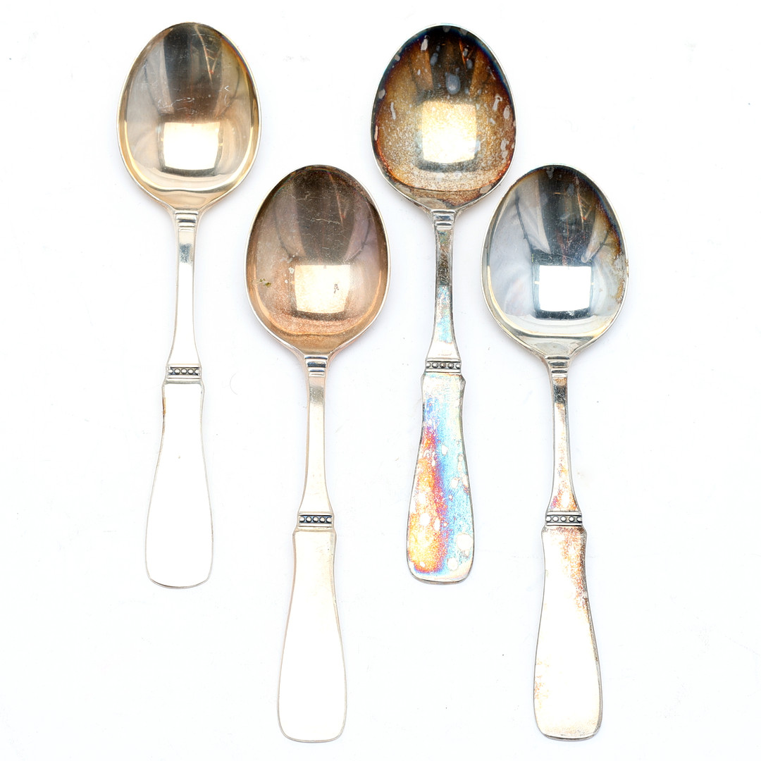 DESSERTSKEDAR. Silver, "Uppsala", MGAB, 4 st.