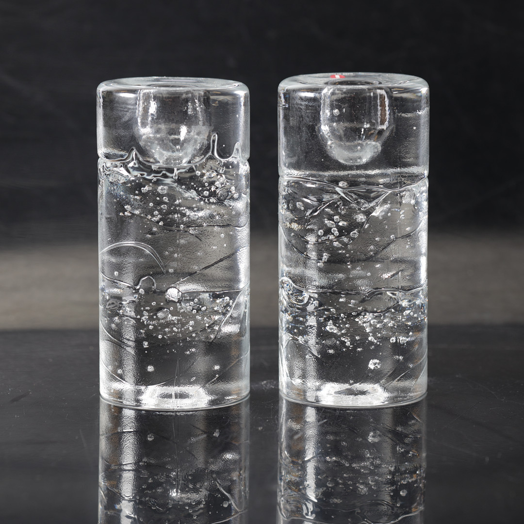 TIMO SARPANEVA. ljusstakar, 2 st, "Arktia", iittala, Finland.