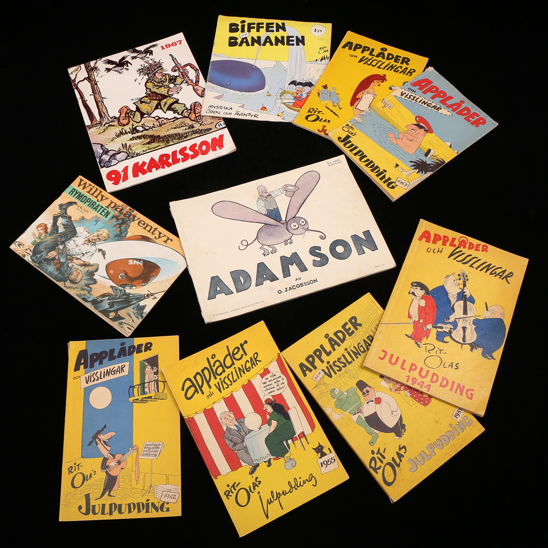 SERIEALBUM, 10 st, 1930-1967.