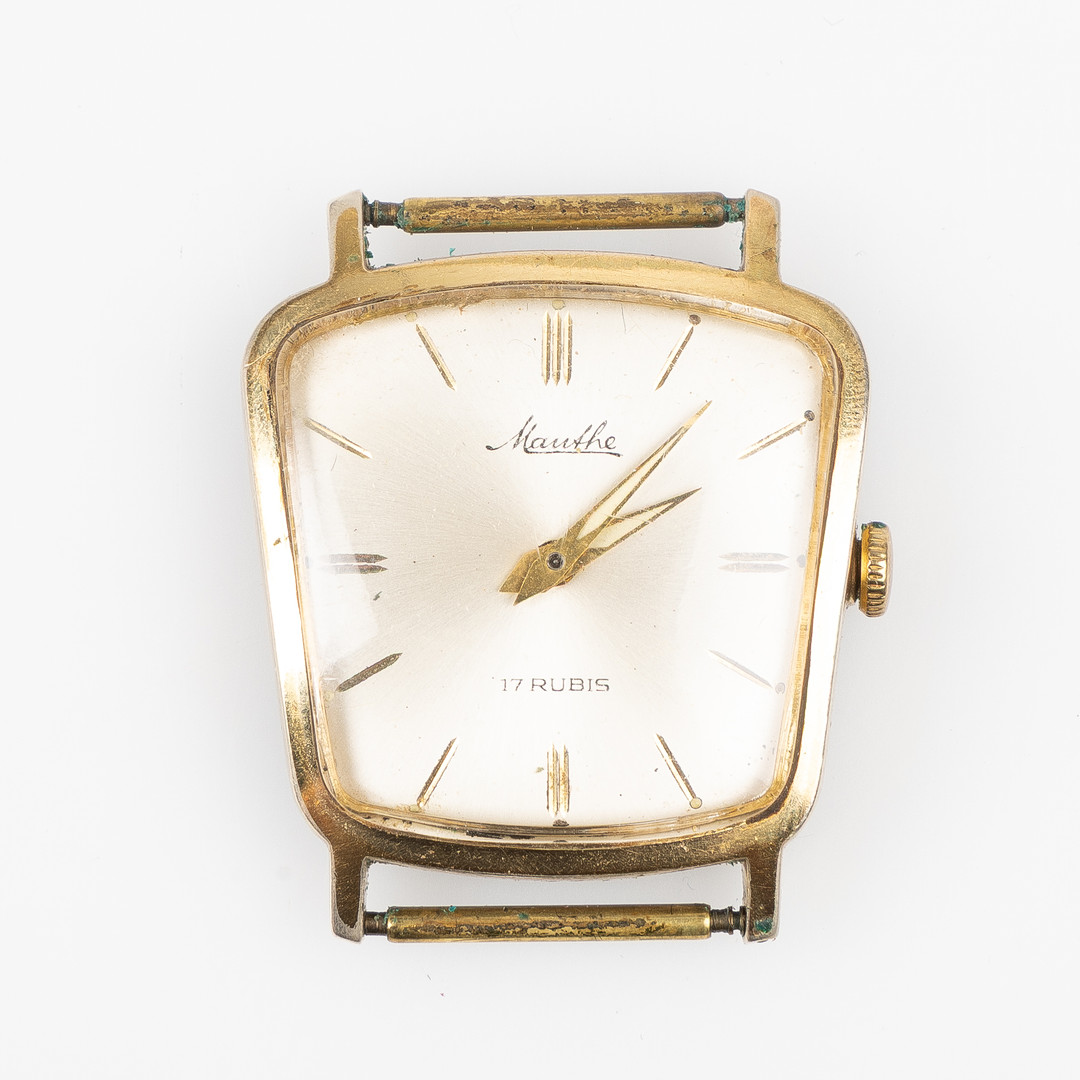 MAUTHE, Tyskland, armbandsur, 30,5x 30 mm, doublé, ca 1962.