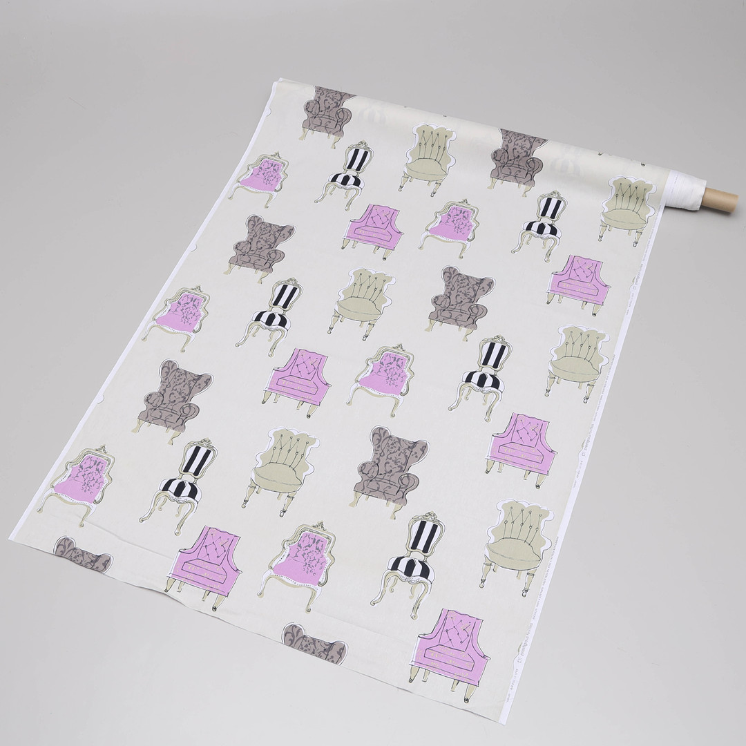 TYGRULLE, "Louis", bomullstyg, Prestigious Textiles, England.