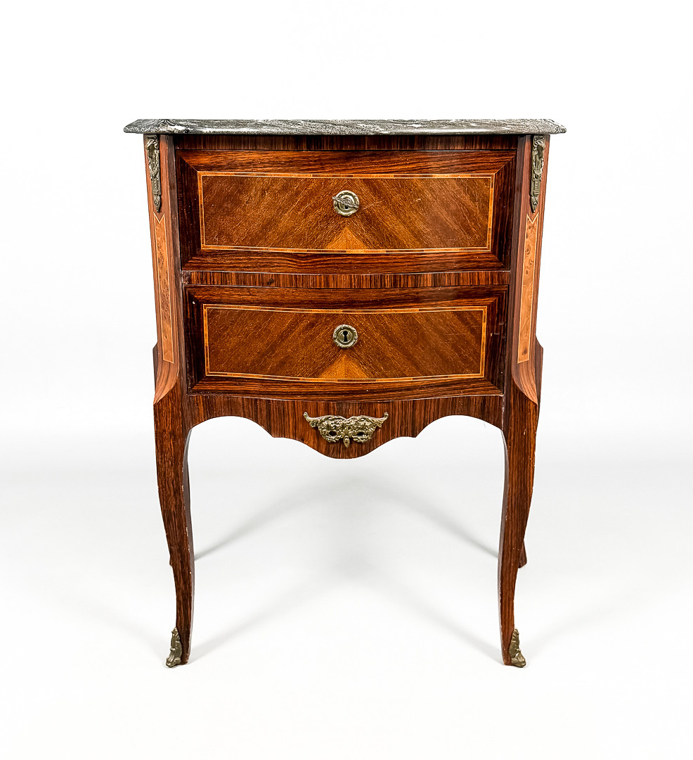 BYRÅ med stenskiva, Louis XVI-stil, 1900-tal.
