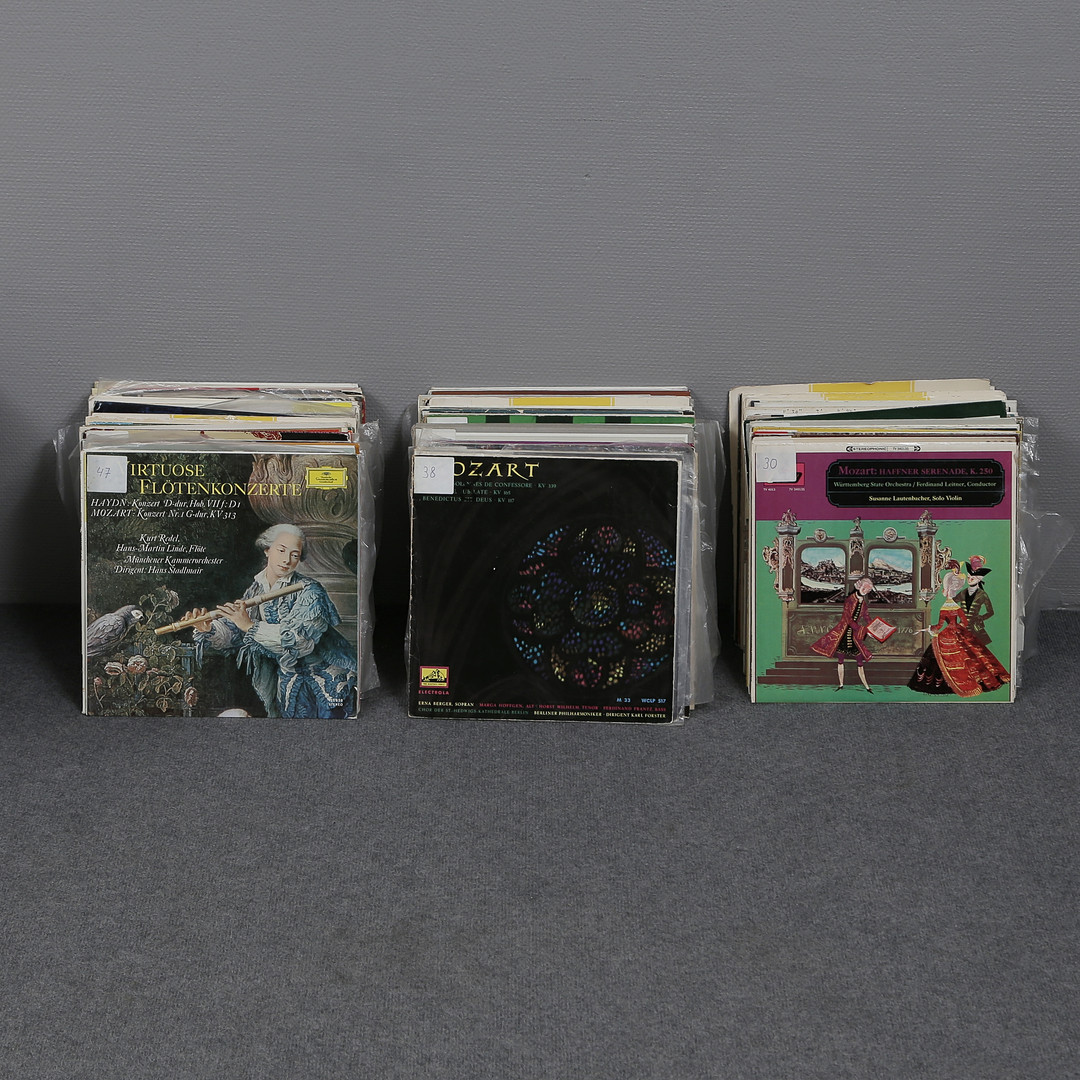 ÖVER 135 LP-SKIVOR, KLASSISK MUSIK.
