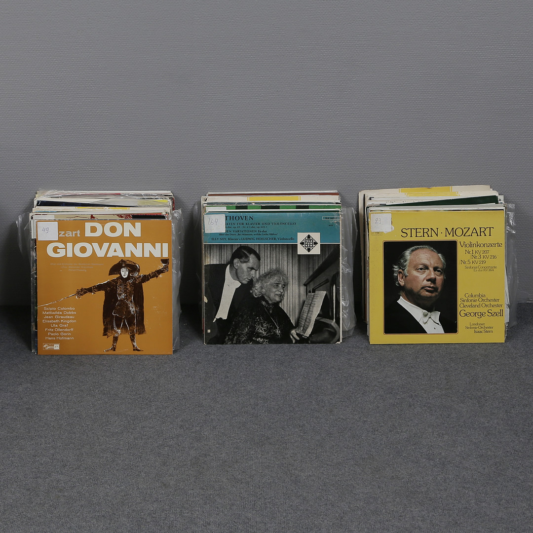 ÖVER 135 LP-SKIVOR, KLASSISK MUSIK.