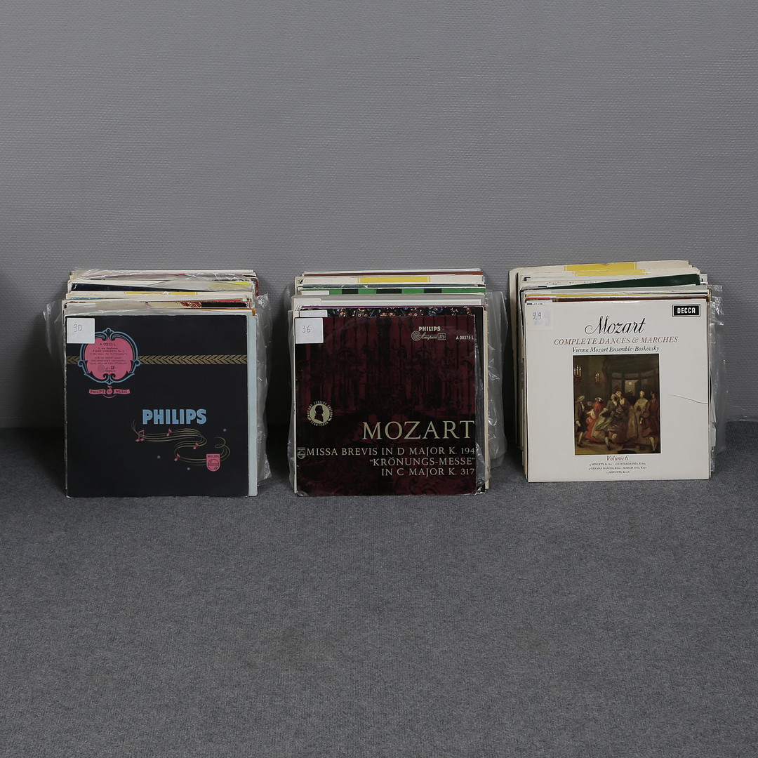 ÖVER 135 LP-SKIVOR, KLASSISK MUSIK.