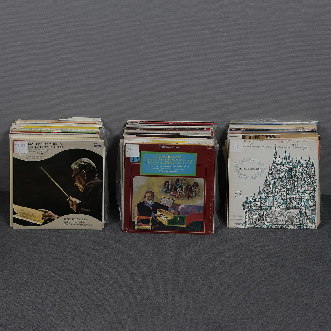 ÖVER 135 LP-SKIVOR, KLASSISK MUSIK.