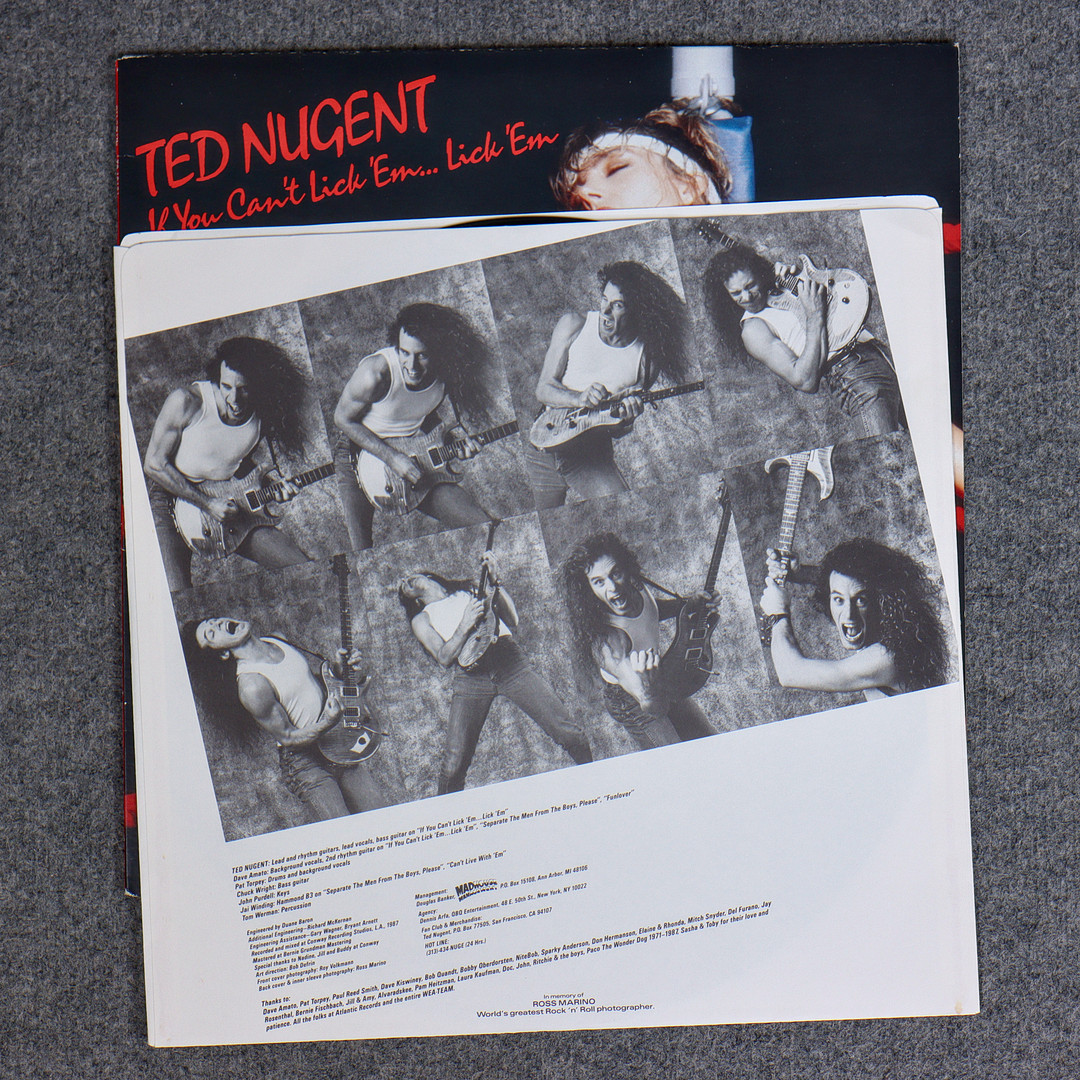 6 LP-SKIVOR, BLACK SABBATH, TED NUGENT.