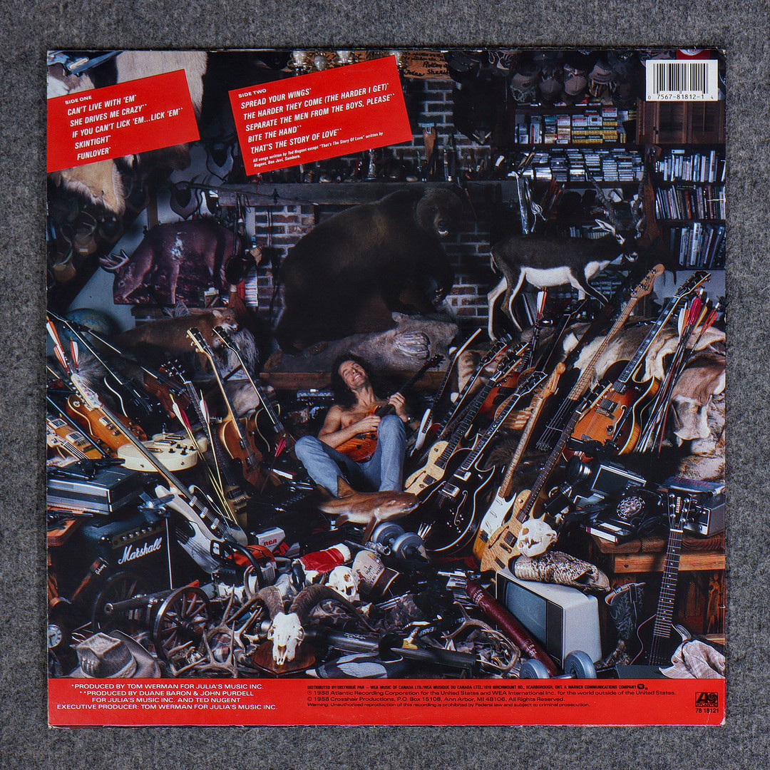 6 LP-SKIVOR, BLACK SABBATH, TED NUGENT.