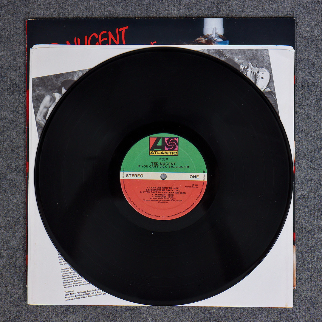 6 LP-SKIVOR, BLACK SABBATH, TED NUGENT.