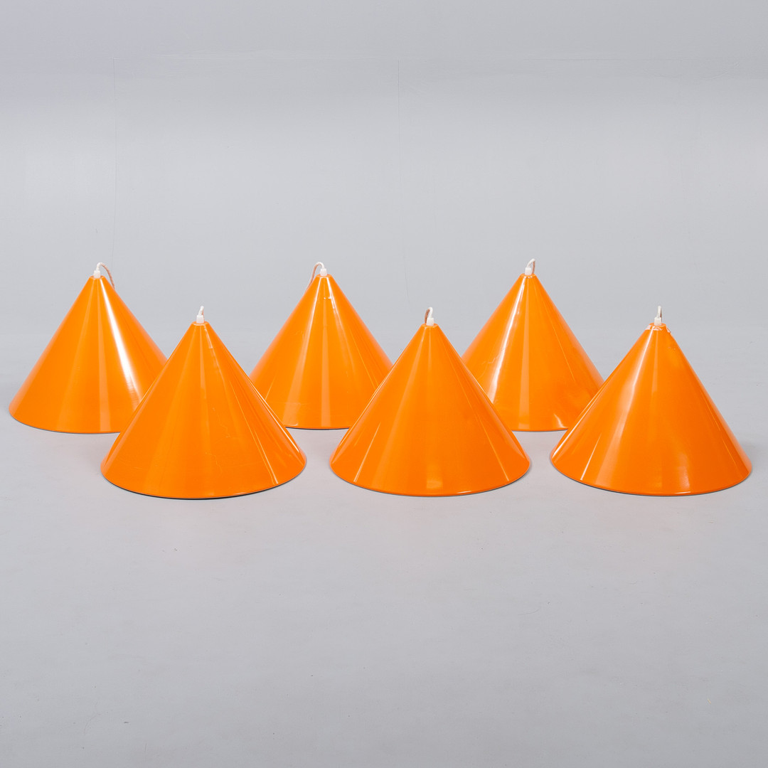 ARNE JACOBSEN. LOFTSLAMPE, 'Billard', Louis Poulsen (Danmark, 1960'erne. (6).