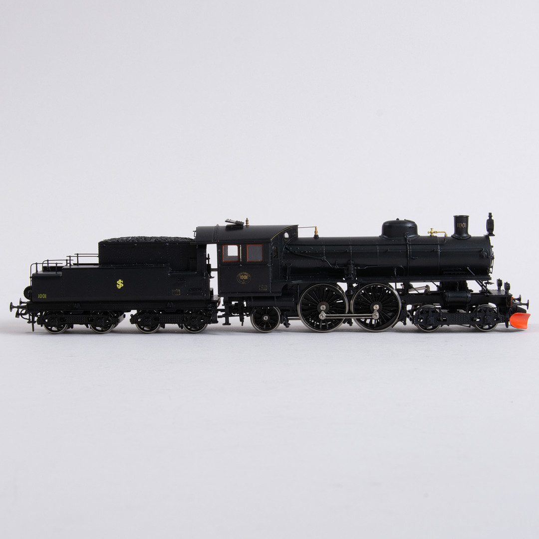 BRIMALM 1001, SJ model lokomotiv med tender, damplokomotiv A med tender. Original æske.
